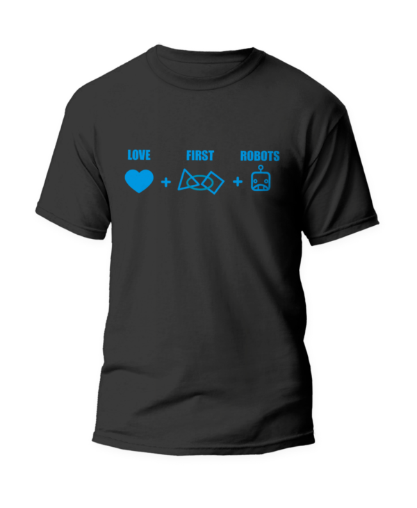 Camisa Love+FIRST+Robots